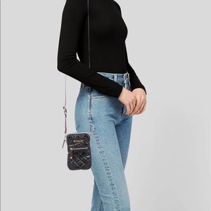 MZ Wallace crossbody patent black and gold